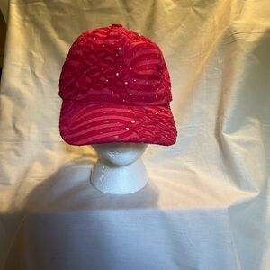 Pink and rhinestone cap #retro #y2k #90s
